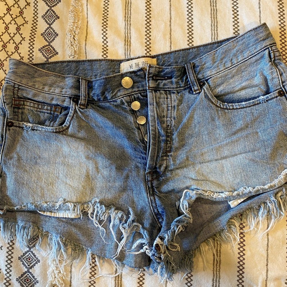 Free People Denim Cutoff Shorts Size 28